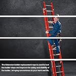 Remplacement de la corde d'extension Werner Remplacement d'allongement AC30-2 | pour toutes les échelles d'extension avec poulie simple 40FT La corde de l'échelle (1 Boîte)