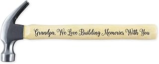 Claw Hammer for Dad Personalized 20 Oz Engraved Wood Handle Steel Hammer Grandpa, We Love Building Memories With You Wooden Gift for Fathers Day Birthday Anniversary