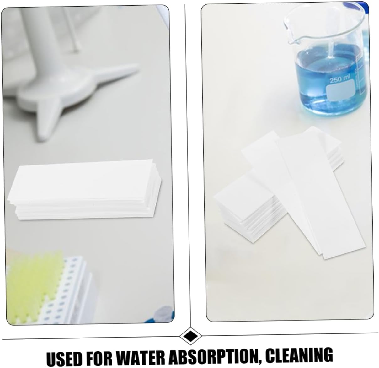 200pcs Absorbent Paper Blotting Sheets Blotter Science Experiment Strips of Paper It Scientific Filter Strips Tlc Chromatography Laboratory Strip