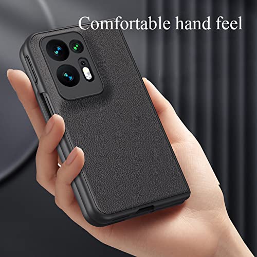 Yagelang Leather Case For Oppo Find N2, Premium Faux Leather Slim Phone Case Scratch Resistant Protective Cover For Oppo Find N2 5G 2022,Green #TOP2