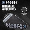 Raquex Enigma Padel Racket Cover Bag for 1 Racquet - Black - for Men & Women - Carry Handle + Adjustable Shoulder Strap #4
