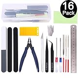 Gundam Model Tools Kit Esoca 16Pcs Gundam Modeler Basic Tool Kit Gunpla Tool Kit Gundam Craft Set Gundam Tool Kit for Hobby Building