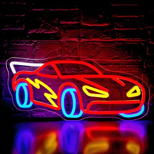 Race Car Neon Sign