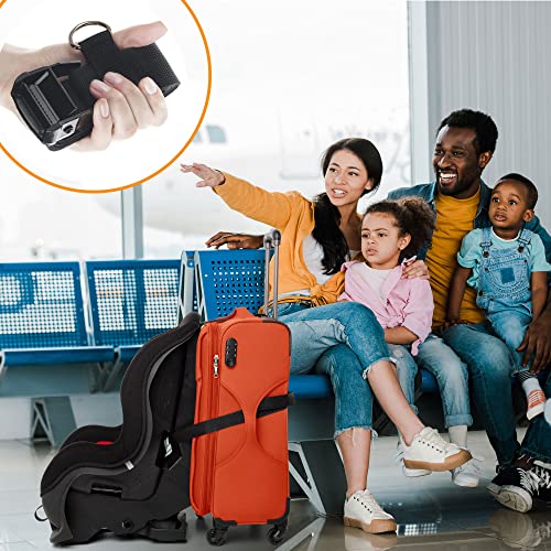 V VOLKGO Car Seat Travel Belt - Easy and Secure Carrier for Airport - Car Seat Belt Strap for Suitcase, Transform Your Baby Chair and Carry-on Luggage into a Dolly Airport Stroller. - Thumbnail 2