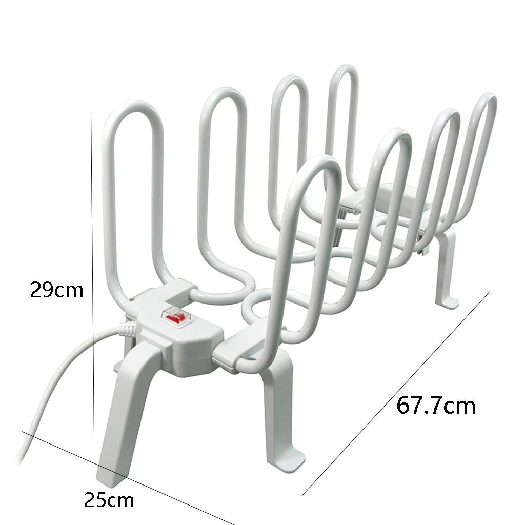 Secador de botas eléctrico, secador de zapatos de pie con 8 estantes, estante de secado térmico para calcetines, secado rápido para todos los calzados, ideal para entusiastas del aire libre y uso en