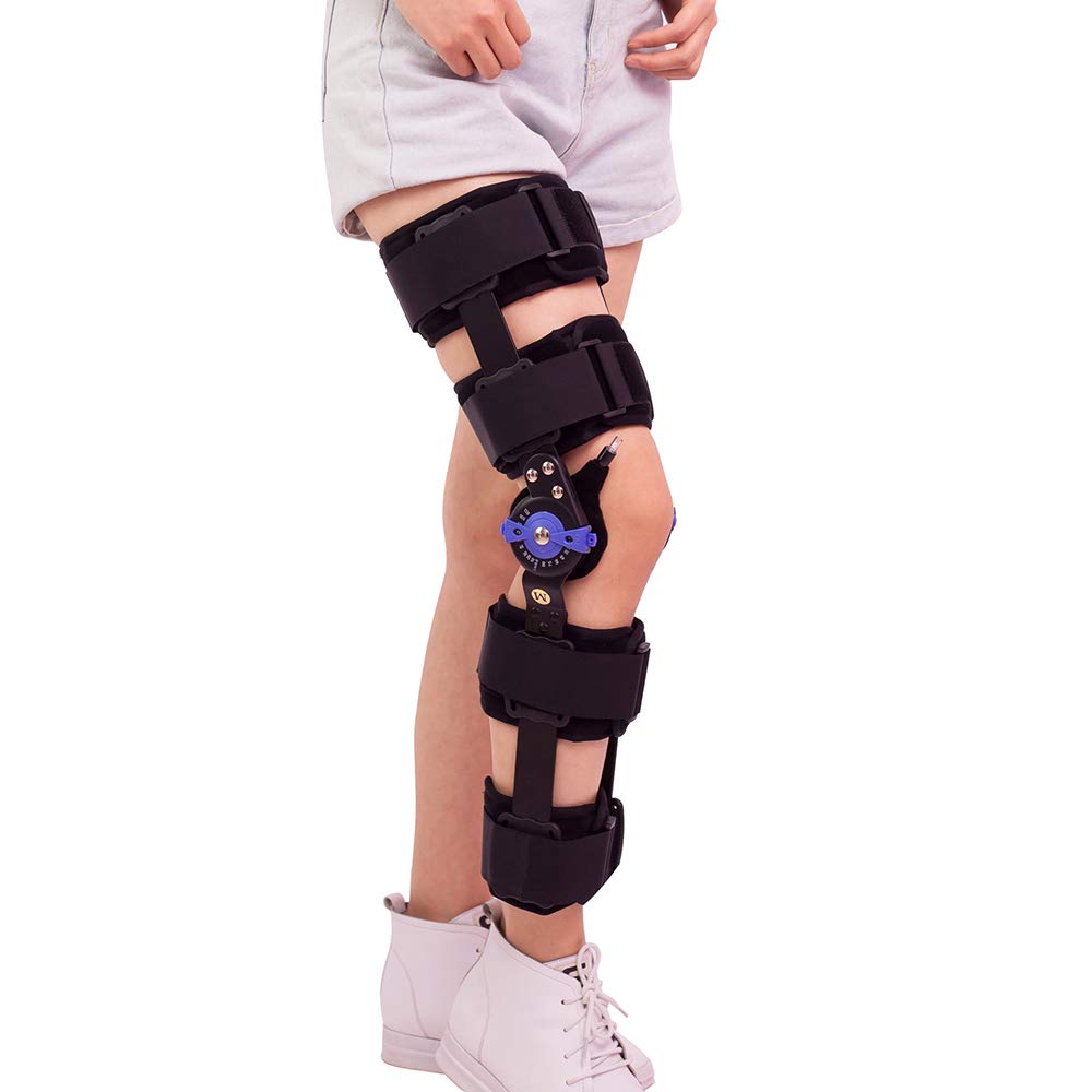 Verstellbare Kniegelenksfixierung, Bei Arthritis, Gelenkschmerzen, Meniskusriss, Zur Rehabilitation Nach Knieverletzungen, Zur Entlastung des Knies, Längen- Und Winkelve,Left-S