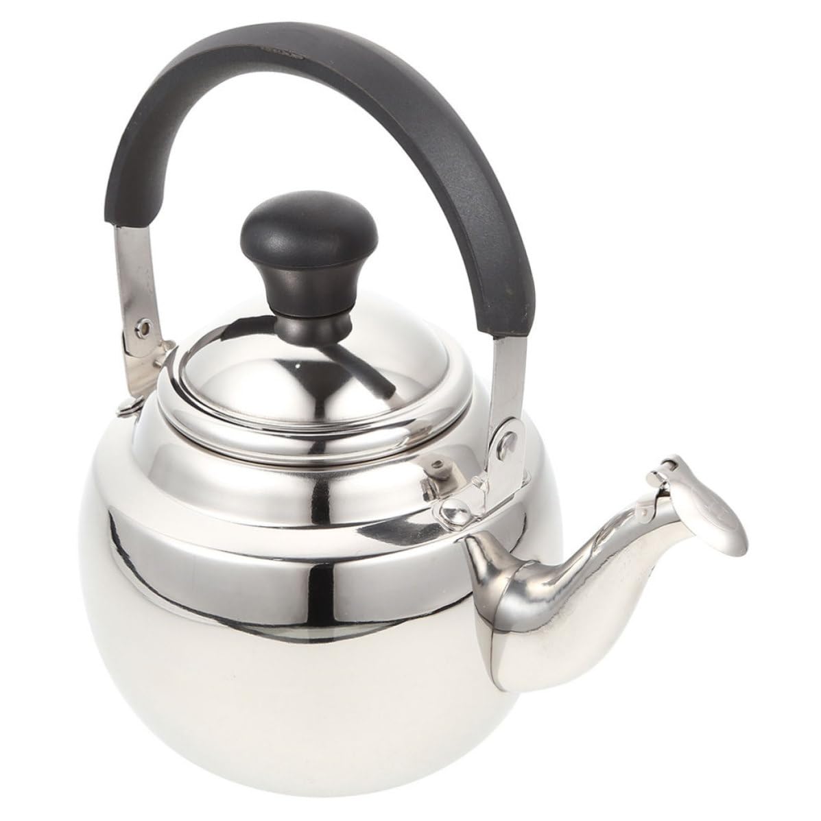 Bouilloire à thé inox 1,5l grande capacité et sa poignée protectrice anti-brûlure