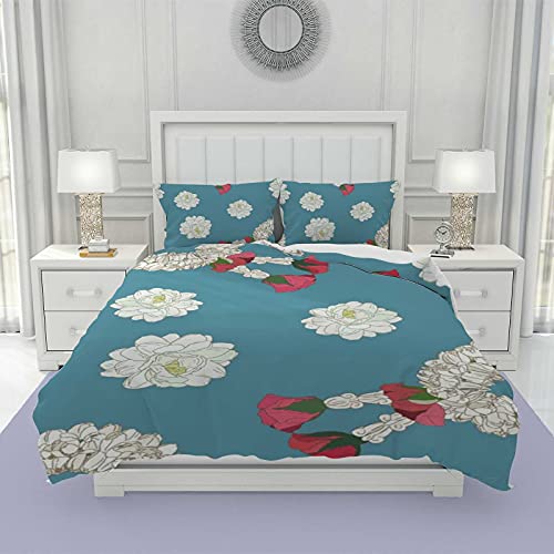 Housse de couette en polyester ultra doux et durable blanc CHEHONG - 2