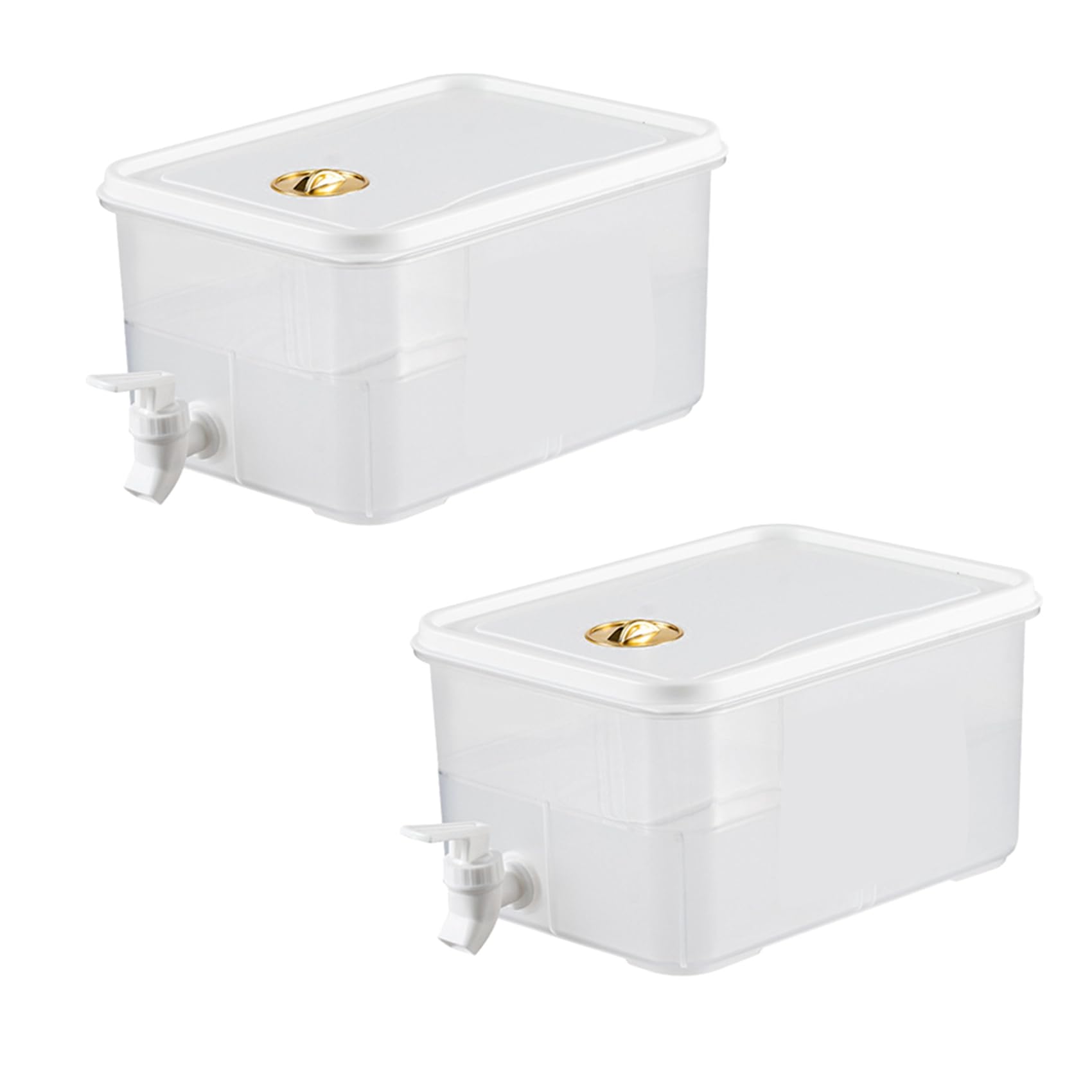Hndhbfgrt 2X 5L Cold Water Kettle with Faucet Refrigerator Cool Water Bucket Lemonade Bottle Beverage Water Dispenser Drinkware