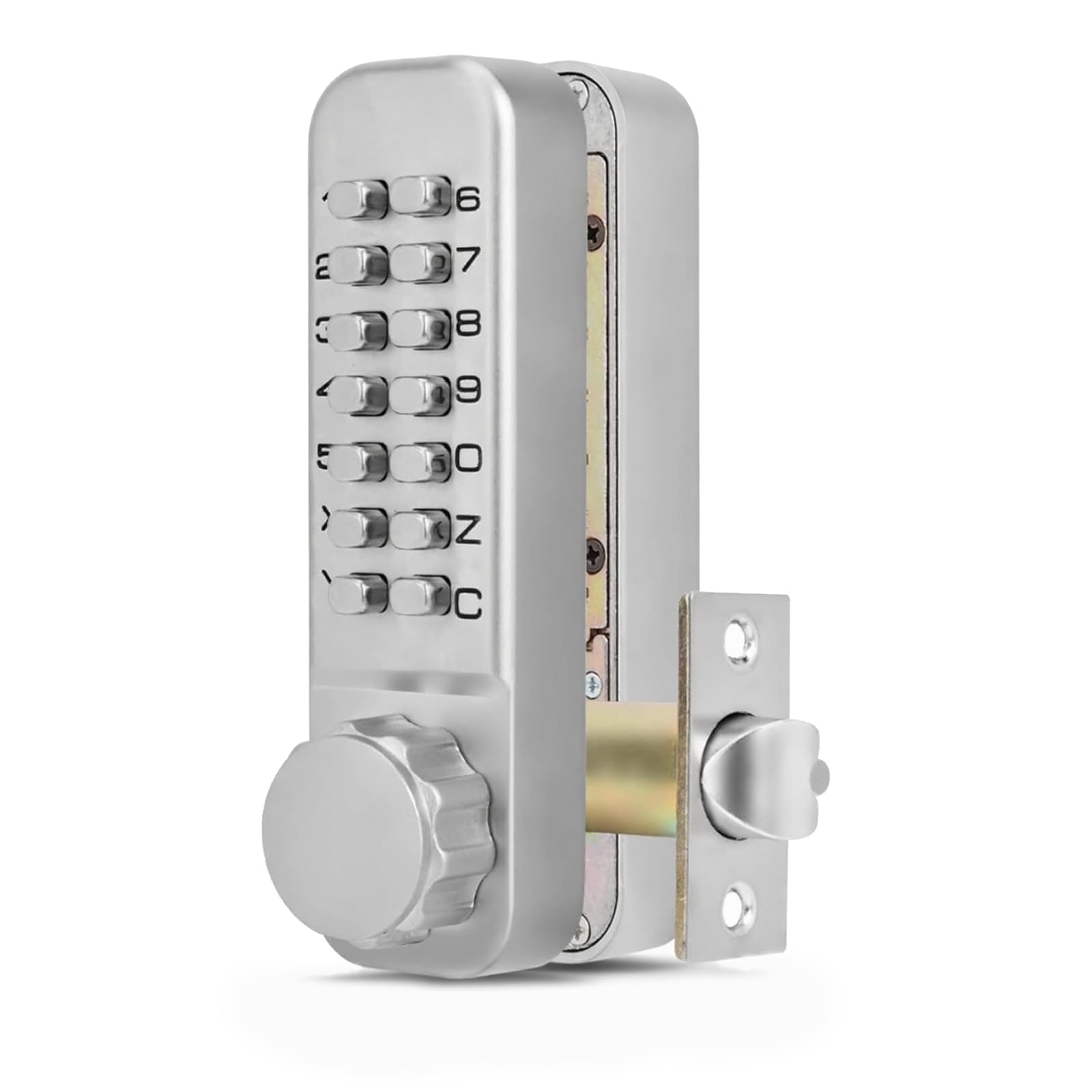 Cocoarm Double Sided Code Lock Double Sided Keypad Gate Lock Double Keypad Lock Double-Sided Mechanical Code Lock Double Sided Digital Door Lock for Indoor Outdoor Use