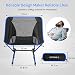 Oudort Silla Plegable Camping Ligera Aluminio de Ajuste de Altura con Bolsa...