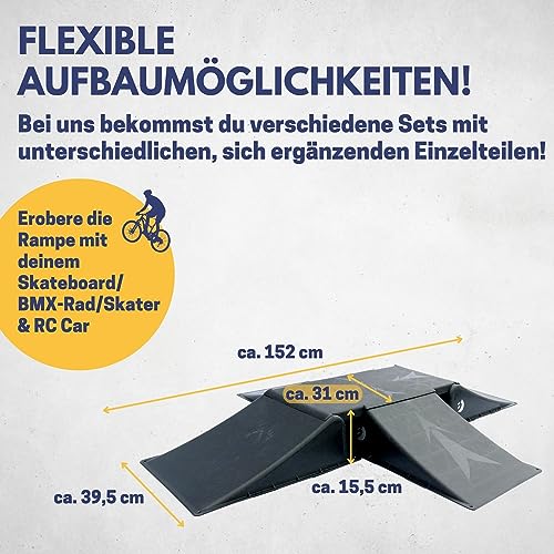 Skater-Rampe B von Best Sporting – Rampen-Set für Skateboard und BMX