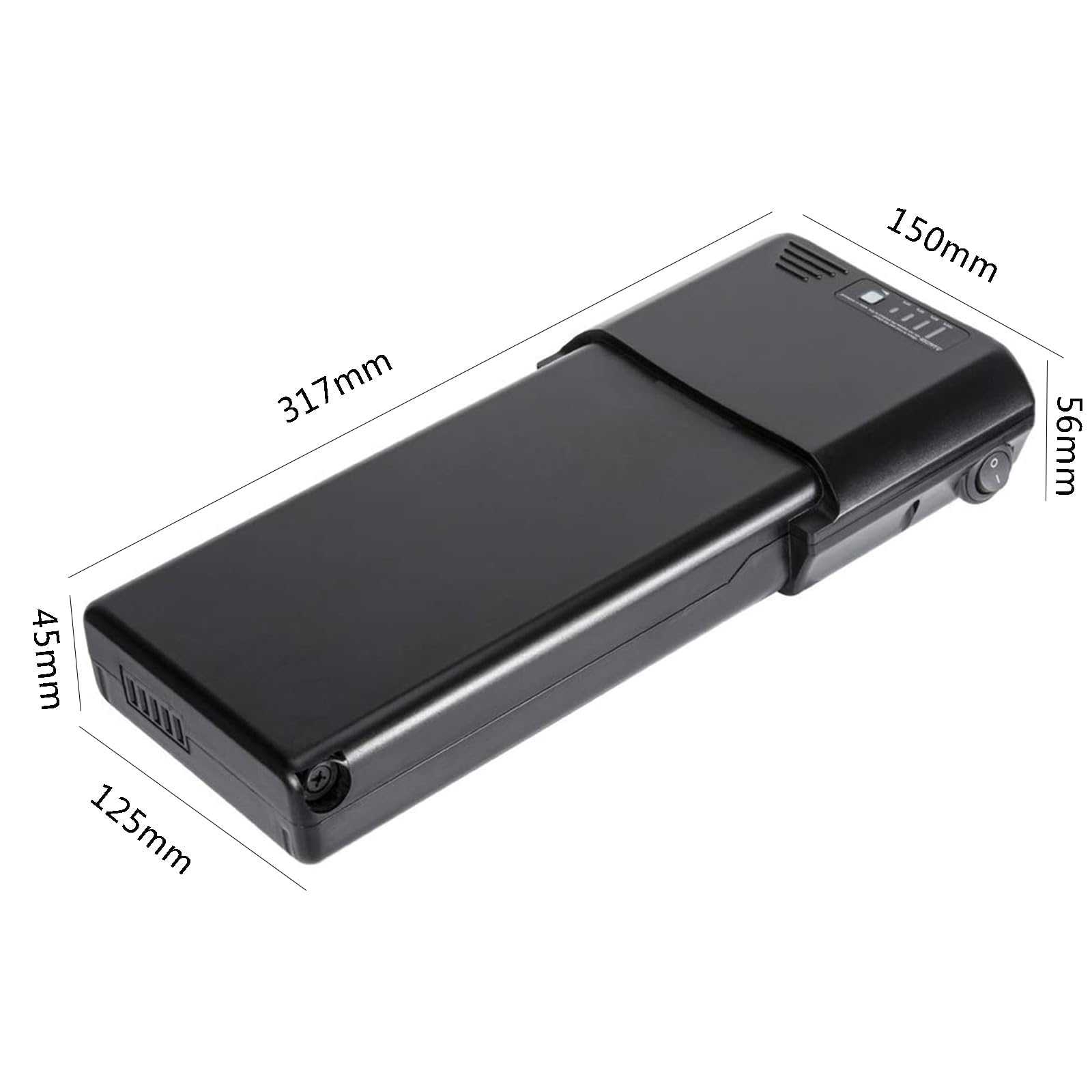 SDTYYP 36V 14Ah / 48V 10.5Ah E-Bike Batteria agli Ioni di Litio con, sul Portapacchi Posteriore per Bici Elettriche MIFA, Rehberg, Zündapp