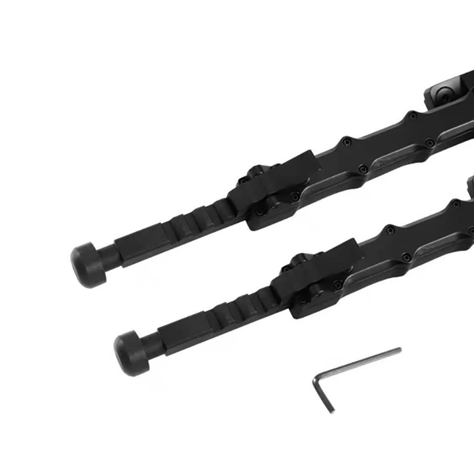 Ensemble 2pcs Metal Bipod Two Twoged Stand Split Designing Conceping Rapide Portabilité Facile sur Les Terrains