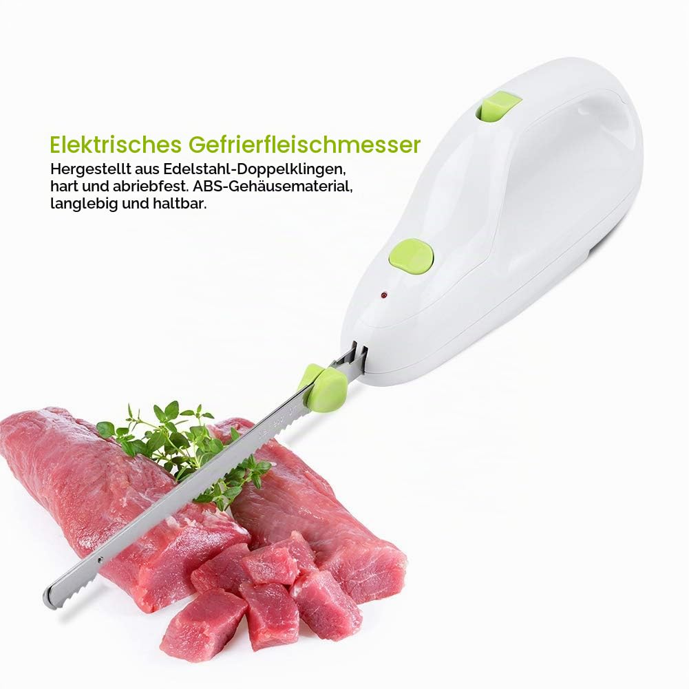 Elektrisches Küchenmesser Edelstahl mit Doppelschalter