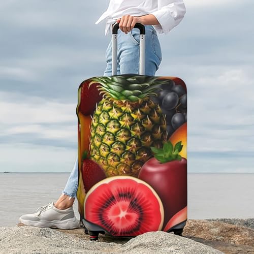 Housse de protection pour bagages élastique lavable noir L - 7