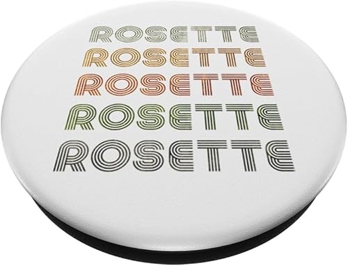 Miniatura 2 de Love Heart Rosette Tee GrungeVintage Style Black Rosette PopSockets Standard PopGrip