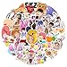 50pcs Stray Kids Stickres for Kids Teens Korean Singer for Water Bottles Laptop Luggage Waterproof Vinyl Decals Reward Stickers (Black)
