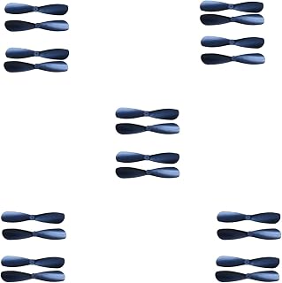 Propeller Props, 20pcs Propeller Blades UAV Propeller is Used for Remote Control Glider. The Nylon Mini Propeller is 1.8 Inches Long and The Center Hole is 0.03 Inch skrnrhrery (Black)