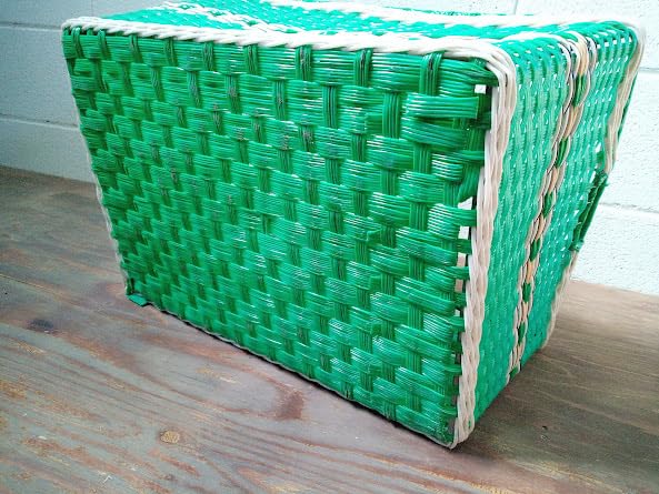 Amazon.co.jp: 編みかごビニール籠 収納ボックス ケース