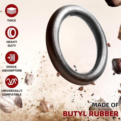 Image of (2 Pack) AR-PRO 3.00 /3.50-12 inch Exact Replacement Dirt Bike Inner Tubes with TR87 Bent Valve Stem - Highly Compatible with Honda CRF50 /XR70, Kawasaki KLX 110, and Yamaha TTR90 /TTR110