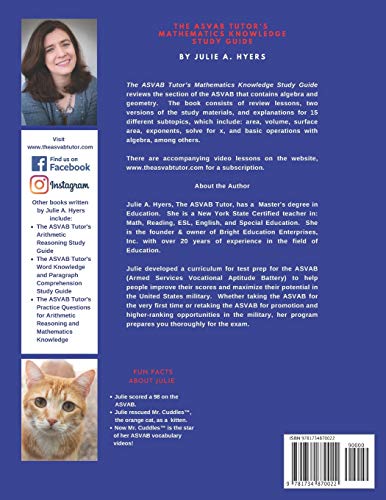 The ASVAB Tutor's Mathematics Knowledge Study Guide - Image 2