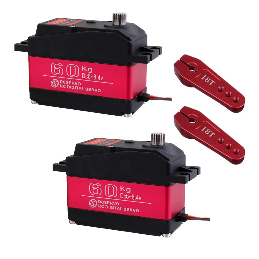 Buy 2Pcs RCmall DS5160 SSG HV 60KG Large Torque Programmable