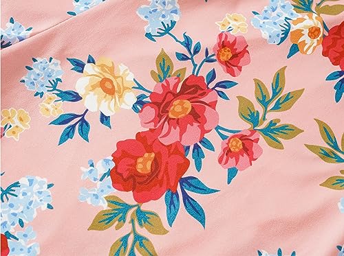 Image of Vozanet Women's V Neck Sexy Pajamas Capri Sets Mexican Style Floral Sleepwear 2PCS Totem Casual Nighty Plus Size M to 5XL