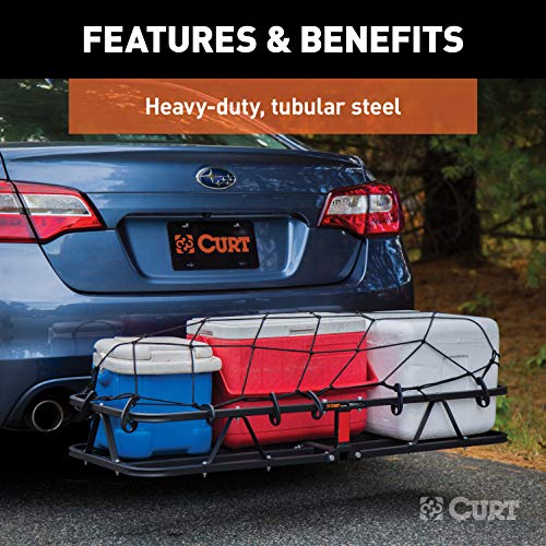 CURT 18145 Cargo Basket Hitch Trailer Hitch Cargo Carrier, 500 lbs. Capacity, 46-1/2-Inch x 17-1/2-Inch x 5-1/2-Inch, Fits 1-1/4 or 2-Inch Receiver by CURT - Image 7