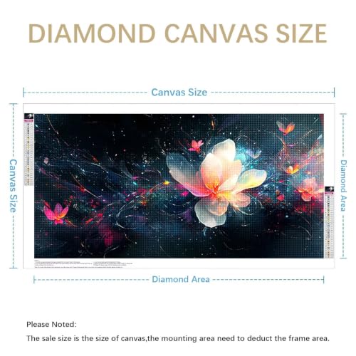 Abstrait Diamond Painting Carré 160x80cm Grand Format 5D - 4