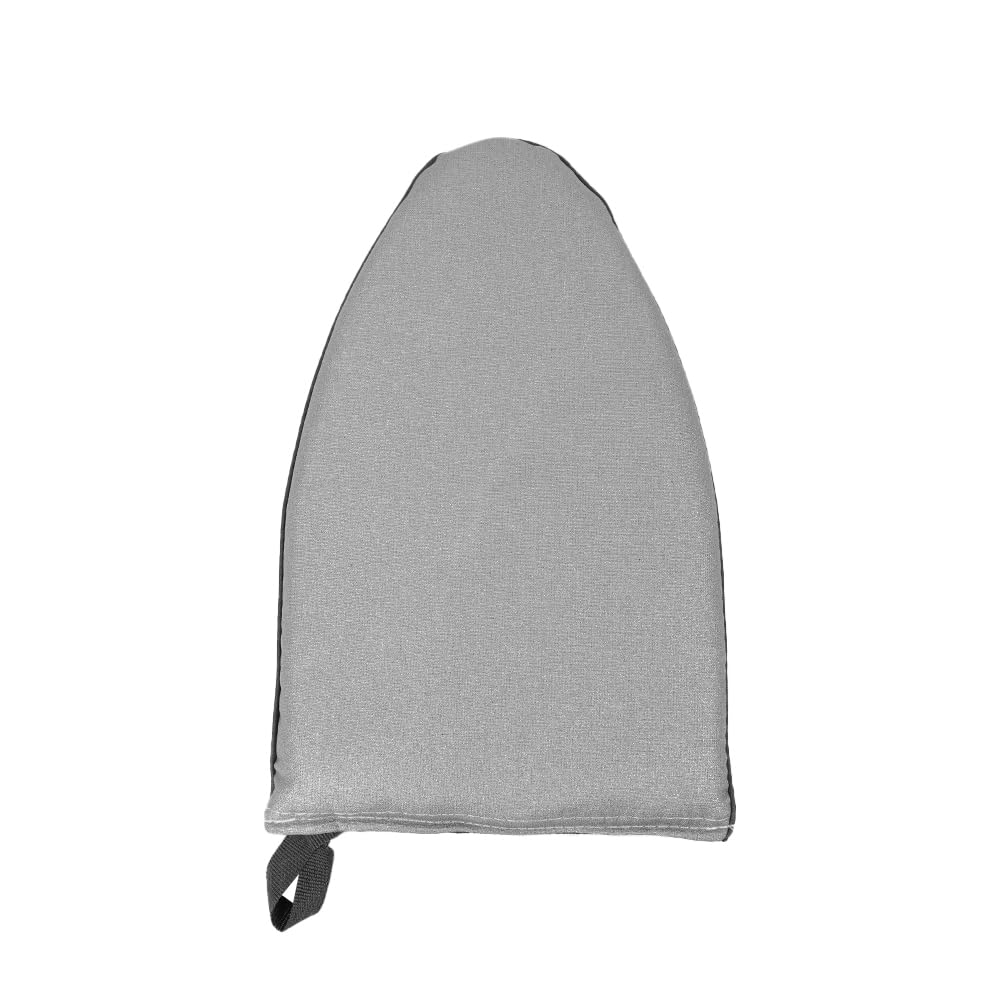NUZAMAS Garment Steamer Ironing Glove Portable Handheld Ironing Board with Finger Ring Waterproof Anti Steam Mitt Household Ironing Pad for Clothes Gray