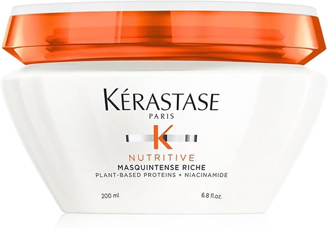 Kérastase Nutritive, Mascarilla hidratante, Para Cabello seco, Protege, nutre y repara, Con nutrientes esenciales, Masquintense Riche, 200 ml