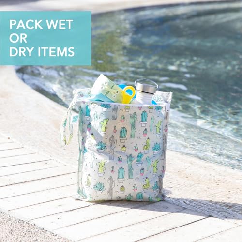 image for Bumkins Waterproof Wet Bag for Baby, Travel, Swim Suit, Cloth Diapers,