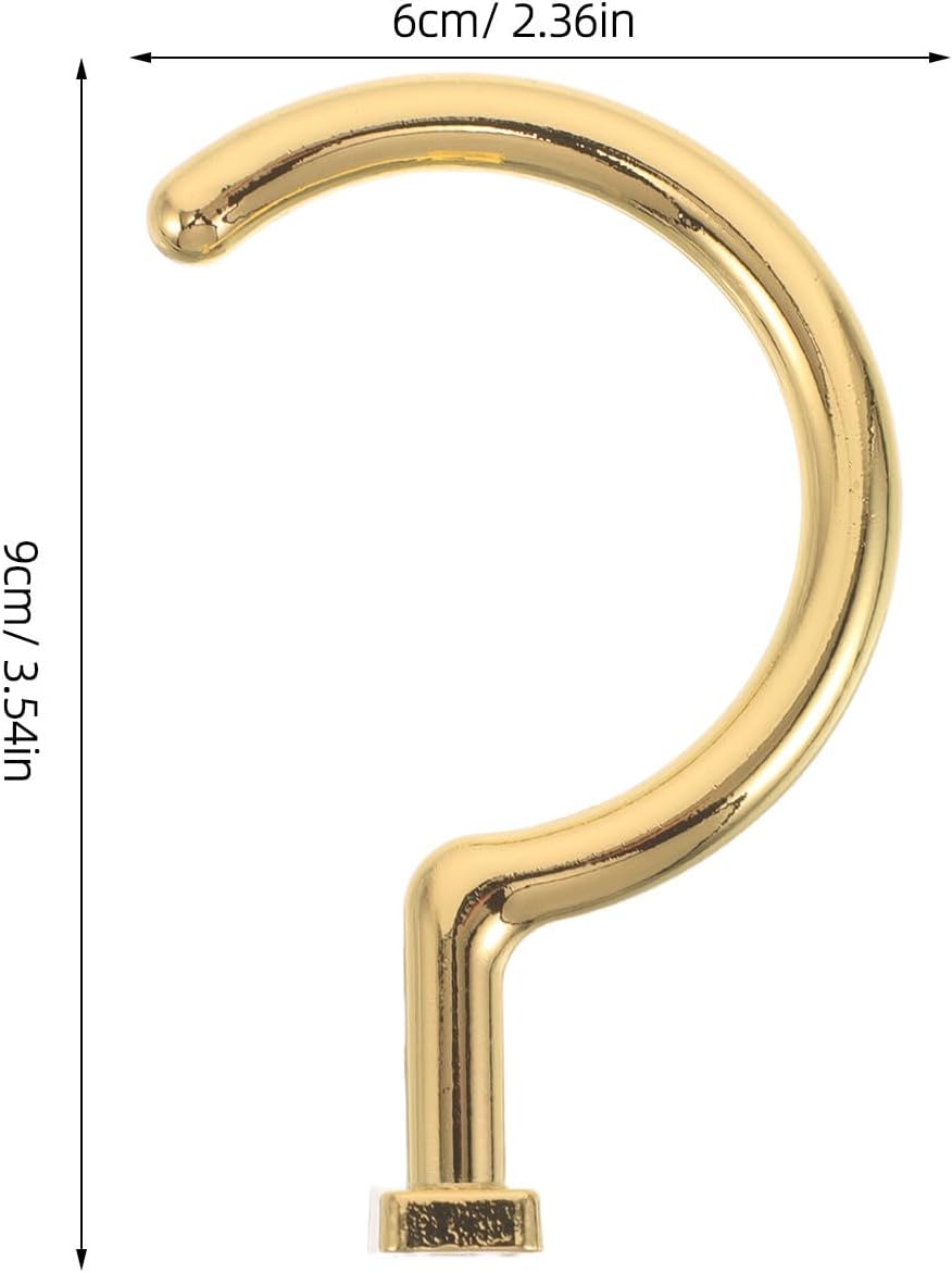 Cabilock 4pcs Golden Metal Billiard Hook Cue Rack Triangle Bracket | Universal Fit, Sturdy Support, Easy Access, Home Entertainment and Club Use