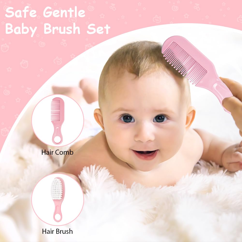 Flintronic 20 in 1 Baby Healthcare and Grooming Kit, Newborn Baby Care Accessories with Hair Brush, Comb, Nail Clippers - Image 2