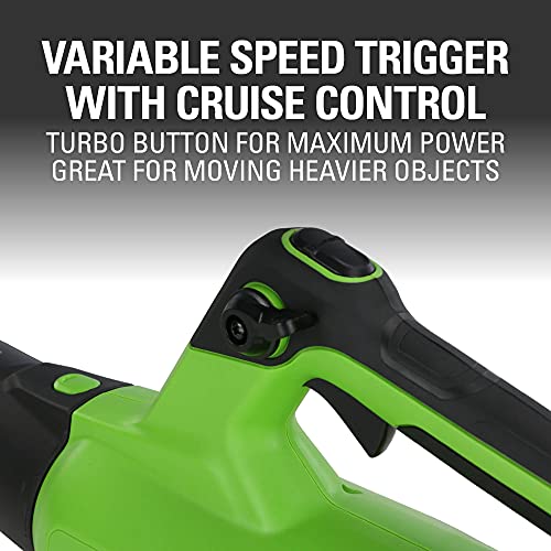 Greenworks 40V (130 MPH / 550 CFM / 75+ Compatible Tools) Cordless Brushless Axial Leaf Blower, Tool Only thumbnail 6