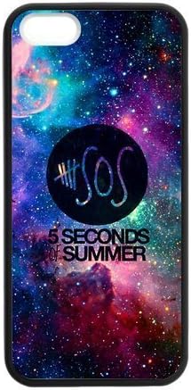 Cool Galaxy 5 Second of Summer 5sos Custom Case Cover for iPhone 5,5S TPU (Laser Technology)