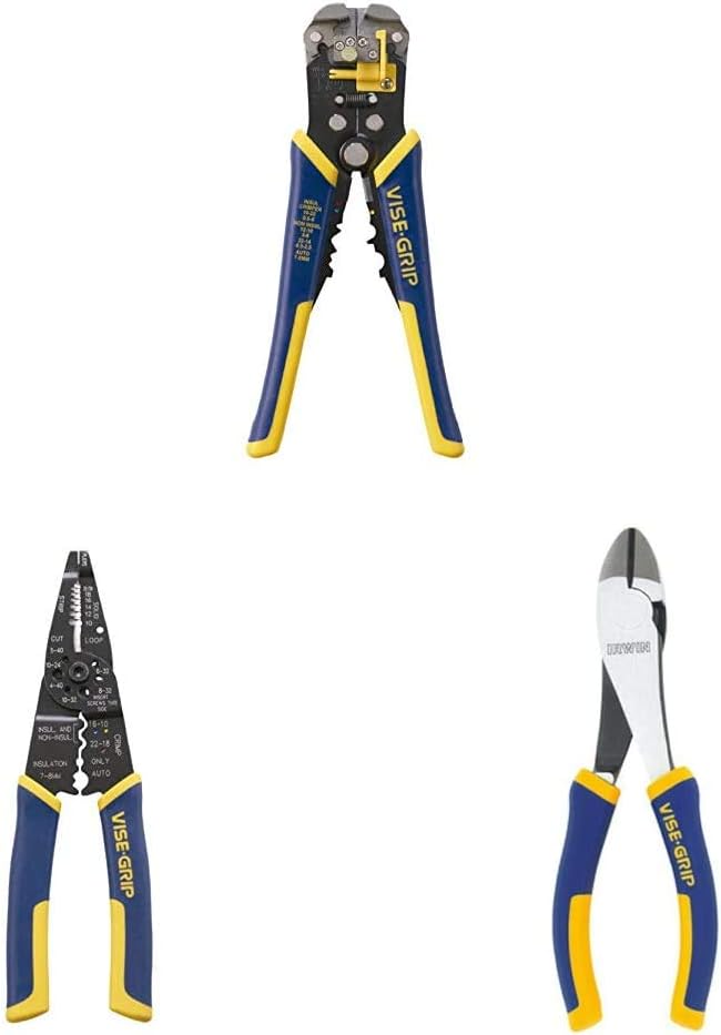 IRWIN VISEGRIP Wire Stripper, SelfAdjusting, 8Inch with