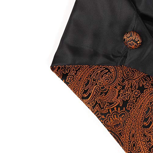 Epoint Egc1B02A-L Brown Black Patterned Christmas Gifts Waistcoat Woven Microfiber Thanksgiving Day Presents Large Vest #TOP5