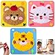 Kaisibum Nähset Kinder,Tierformen Filz Nähen ab 3 Jahre,Animals Sewing Kit,Lernspielzeug Kreatives DIY Bastelset,Filz Waldtiere Bastelset,Nähset Für Kinder DIY Art Craft für kuscheltiere