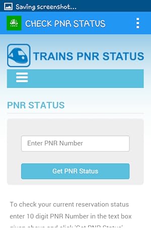 PNR STATUS
