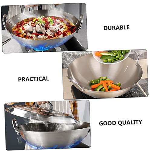 Wok doble mango acero inoxidable Luxshiny 1.7 lb miniatura 6