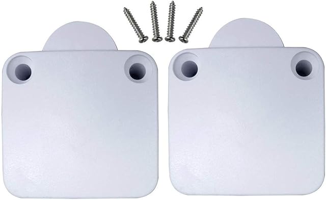 2 Pack Door Switch Push to Break Cupboard Door Light Switch Cabinet Lamp Wardrobe Touch Closet 2A 250V (White)