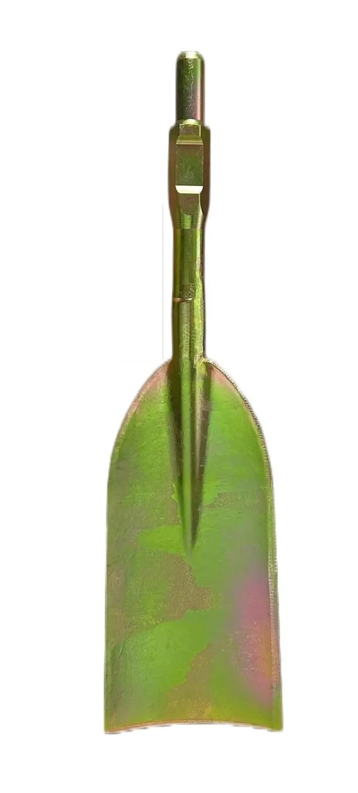 Łopata do gliny do łamacza, Dłuto łopatkowe do młota z chwytem sześciokątnym Łopata ze stali chromowanej Narzędzie do kopania i łamania(Gold Medium Shovel)