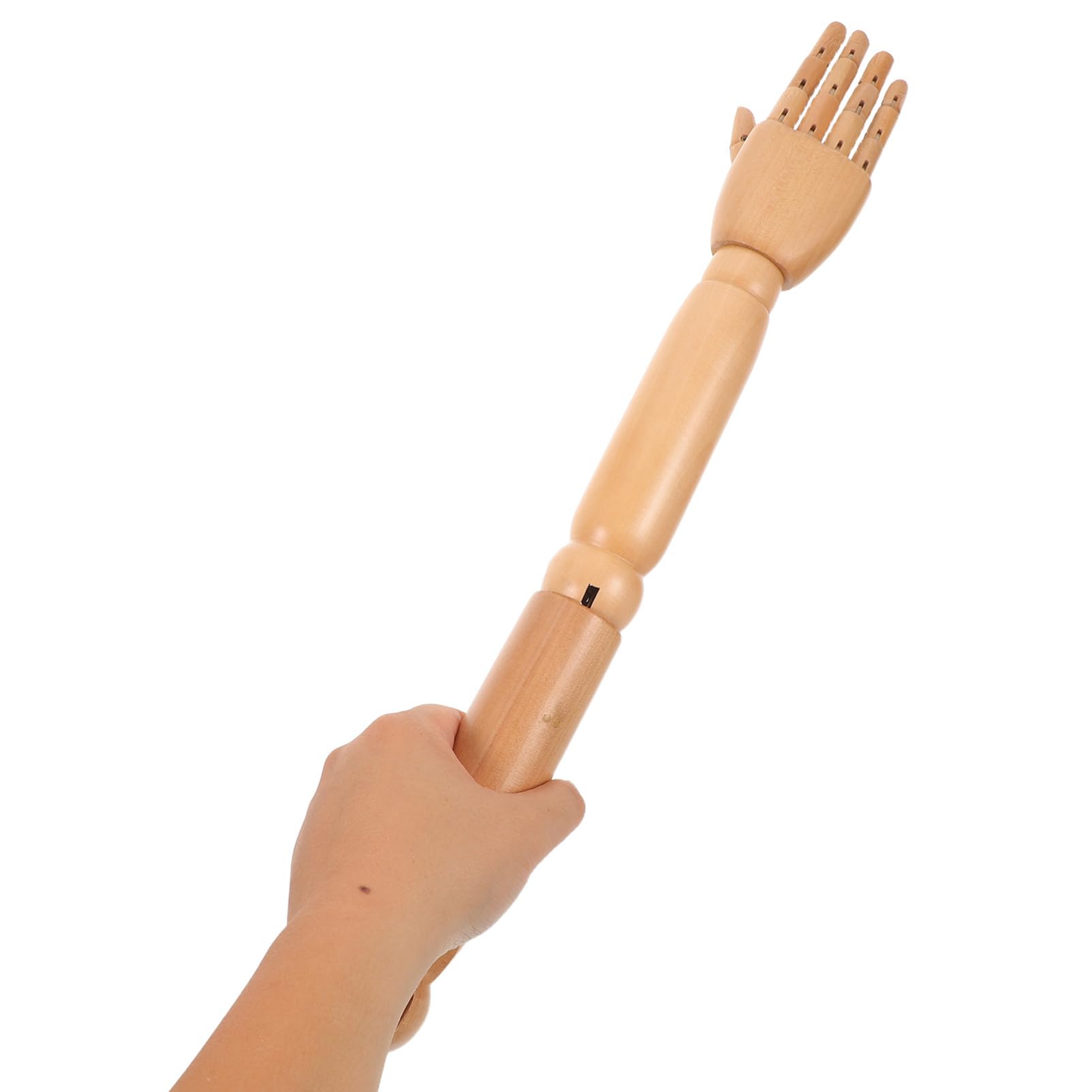 Brazo de Maniquí Articulado de Madera Caqui, 1 Par para Manualidades | Articulaciones Móviles y Flexibles, Reemplazo para Maniquí y Títere, Proyectos de Arte y Bricolaje