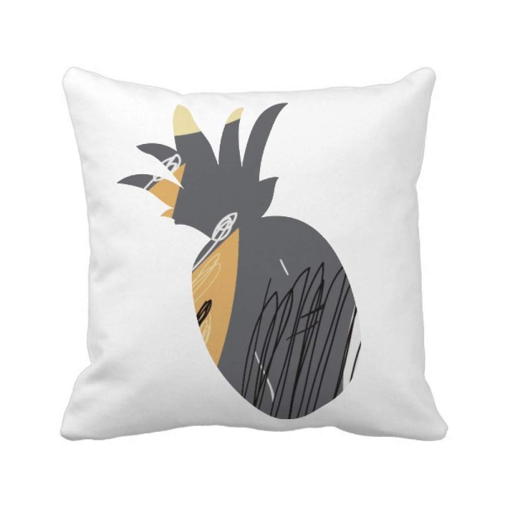 Housse de coussin ananas gris pour protéger et relooker vos coussins usés