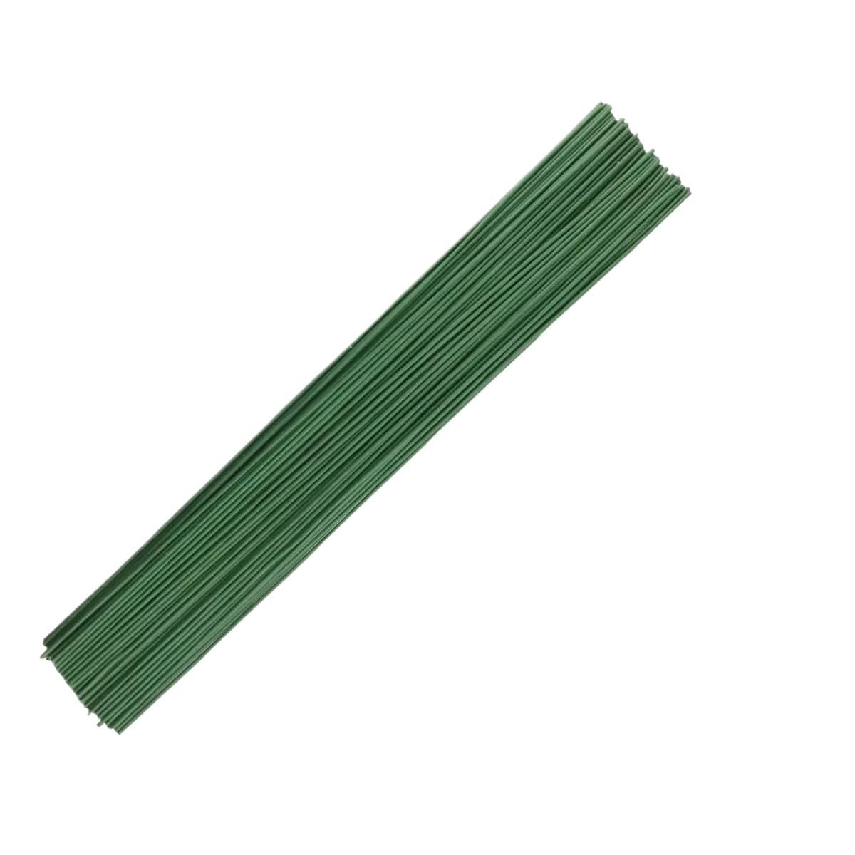 DMLAYHP Florist Wire 50Pcs 2mm Green Floral Wire Stems For Florist Flower 20cm DIY Wedding Material Decor Accessoies