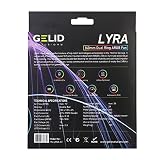 Gelid Solutions Lyra – ARGB wentylator – podwójne oświetlenie pierścieniowe – 24 diody ARGB – podwójne łożysko kulkowe – sterownik silnika IC – 140 x 140 x 25 – czarny