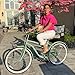ACEGER 24 26 Inch Women Beach Cruiser Bike, Single Speed and 7 Speed, Adult Hybrid Bike Commuter Bicycle, Hi-Ten Steel Frame with Adjustable Handlebar and Saddle, Multiple Colors