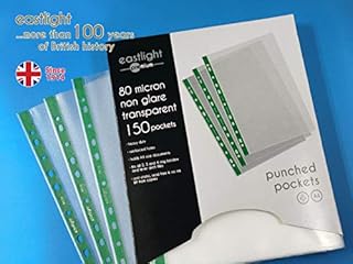 Eastlight Punched Pockets A4 Non Glare, Heavy Duty [ Box of 150 ]